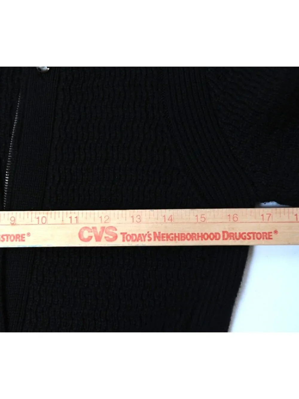 Ann Taylor Size Small Black Zip Back Peplum Hem Knit Sweater - Picture 10 of 12